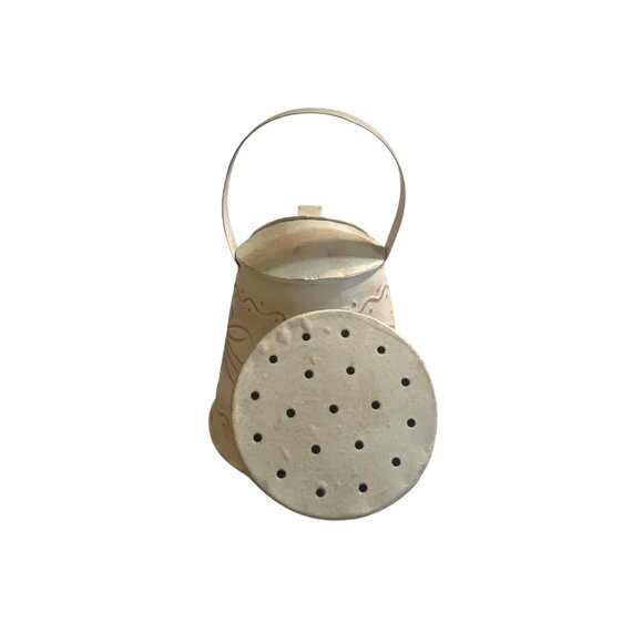 Cracker Barrel Metal Watering Can Bee Design Handle 6" tall Decorative - Picture 2 of 7